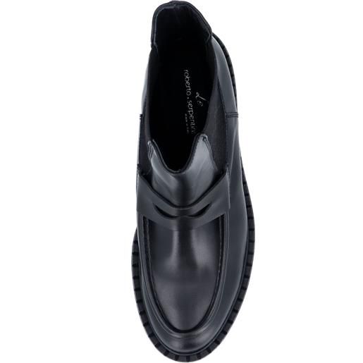 Le Serpentini stivaletti chelsea in pelle con fascetta al collo del piede