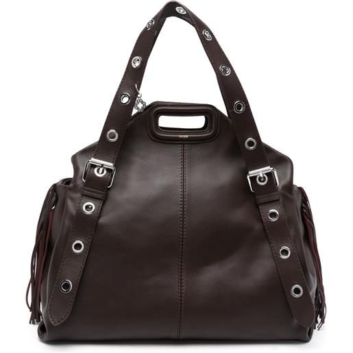 Maje borsa a spalla miss m xl in pelle - rosso