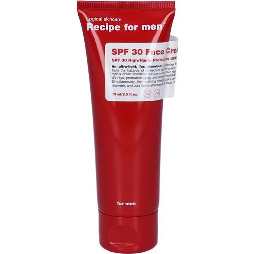 Primor International ZRT recipe for men crema viso spf30 75 ml per la pelle