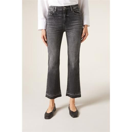 Calzedonia jeans a zampa cropped grigio