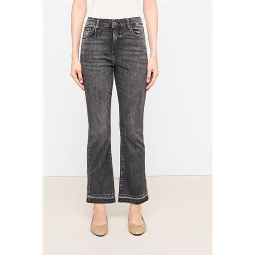 Calzedonia jeans a zampa cropped grigio