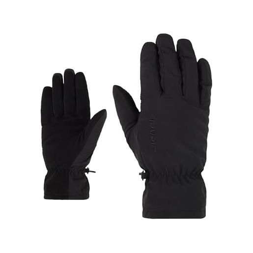 Ziener guanti da uomo iberius multifunzione/tempo libero, nero, m