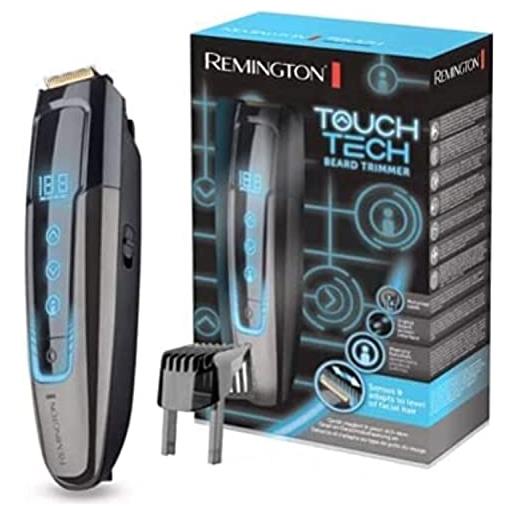 Remington regolabarba uomo - regolazione della lunghezza 0,4-18 mm - superficie touch screen digitale, funzionamento a rete-batteria agli ioni, funzione di ricarica micro usb, touch tech, mb4700