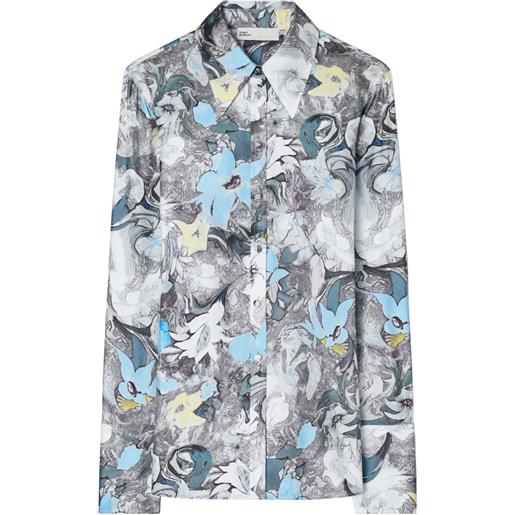 Tory Burch camicia a fiori - grigio