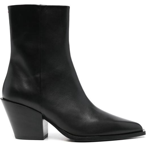Aeyde stivaletti in pelle 80mm - nero