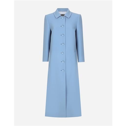 Dolce & Gabbana cappotto monopetto in crêpe di lana