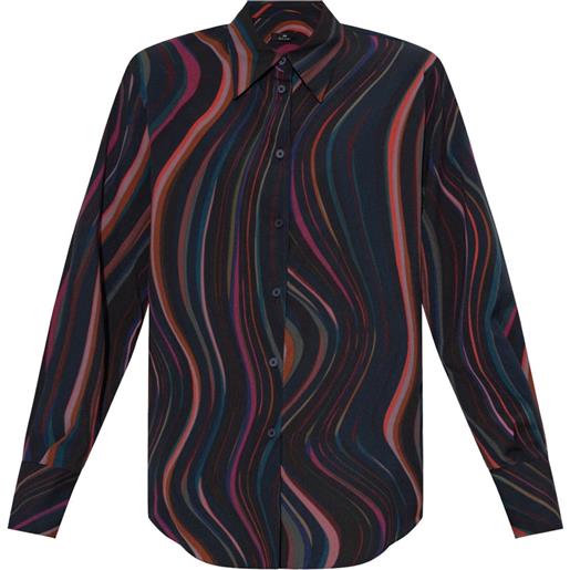 PS Paul Smith camicia con stampa - blu
