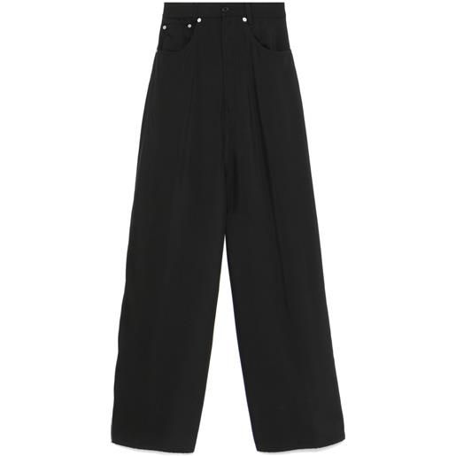 MM6 Maison Margiela jeans con cavallo basso - nero