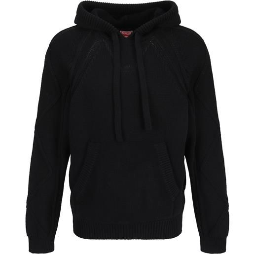 Kenzo felpa con cappuccio - nero