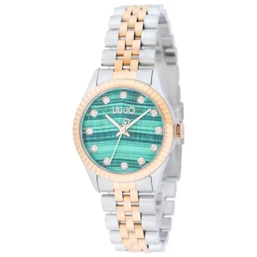 Liu Jo orologio donna Liu Jo acciaio bicolore quarzo turchese meteorite zirconi tlj2315