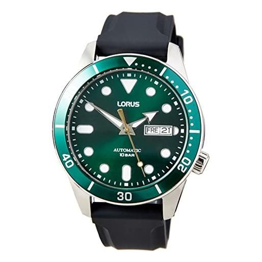 Orologio da uomo analogico rettangolare con data Lorus VX42-X207 di Seiko quadrante argento - Italia