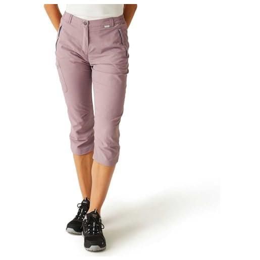 Regatta pantaloni capri chaska da donna, heather, 46