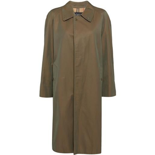 Burberry Pre-Owned - trench anni '90-2000 - donna - cotone/cotone - taglia unica - marrone