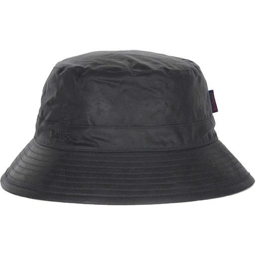BARBOUR wax sports hat navy