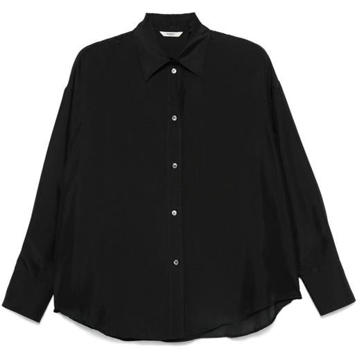 Barena camicia di seta - nero