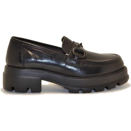 FRANCO FEDELE mocassino bufalo nero morsetto nero opaco