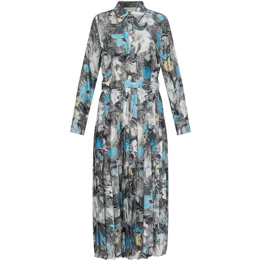 Tory Burch abito midi con stampa - blu