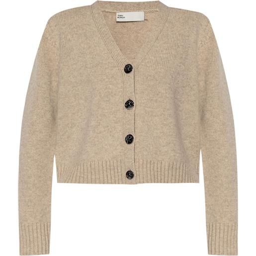 Tory Burch cardigan con scollo a v - toni neutri