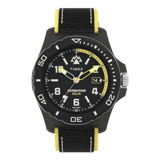 Timex Orologio da uomo Expedition Pioneer, 41 mm, cinturino nero