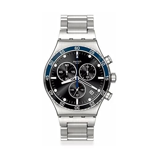 Swatch orologio irony chrono yvs507g dark blue irony