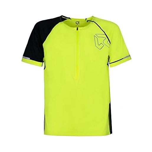 Rock Experience remt01721 daisuke ss hz t-shirt 2134 safety yellow+0208 caviar l