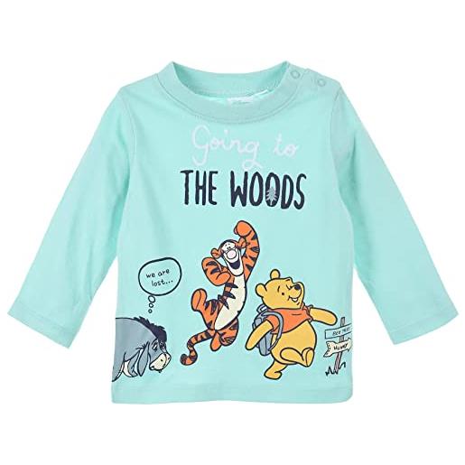 SUN CITY maglia neonato disney winnie the pooh in cotone bimbo maniche lunghe 5532