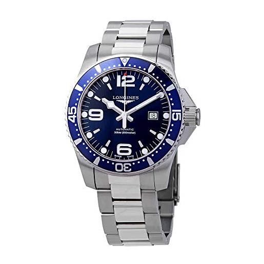 Longines orologio hydroconquest l38414966, bracciale