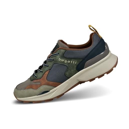 bugatti 342-ag402, stringata uomo, tortora/multicolore, 46 eu