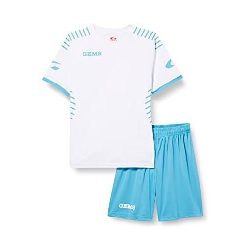 GEMS ah08-0305 kit chelsea tuta da ginnastica bianco/celeste s