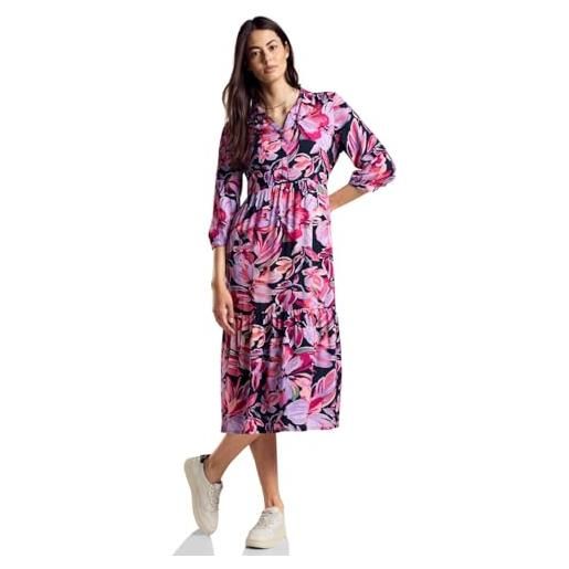 Street One a144009 abito midi con stampa, magnolia pink, 46 women's