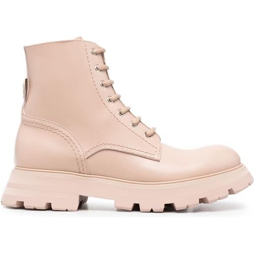 Alexander McQueen stivali wander - rosa