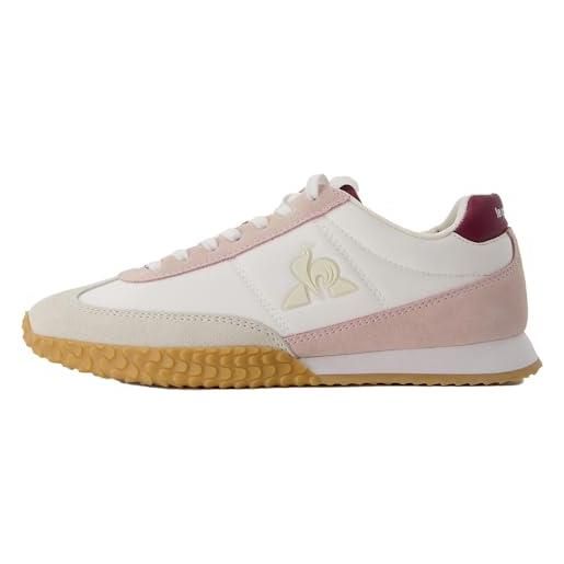 Le Coq Sportif veloce i w, scarpe da ginnastica donna, bone white malva chalk, 37 eu