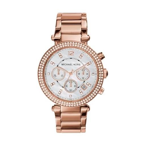 Michael Kors parker mk5491 cronografo donna con zirconi