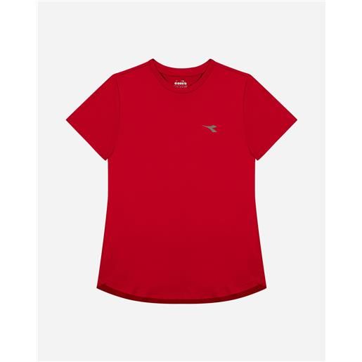 Diadora tech w - t-shirt running - donna - rosso