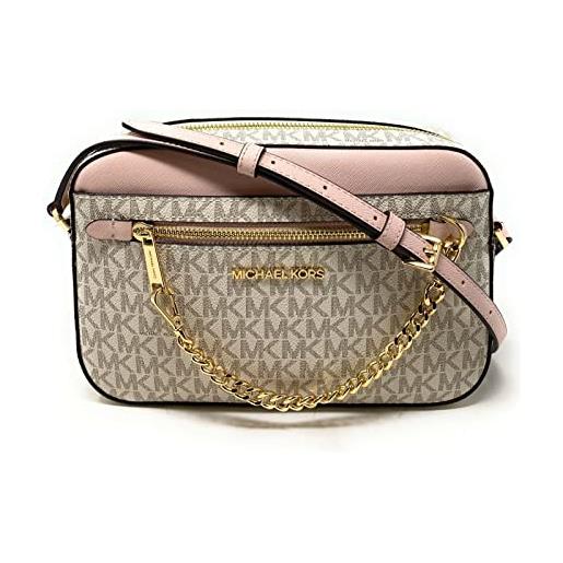 Michael Kors women's jet set item large east west chain crossbody in black, style 35s1gttc7l. 