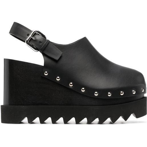 Stella McCartney clogs elyse con plateau 105mm - nero