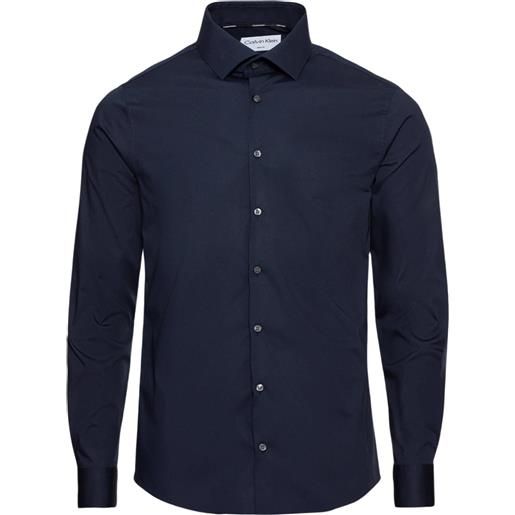 Calvin Klein camicia aderente elasticizzata in popeline