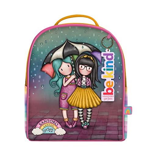 Gorjuss santoro Gorjuss - mini zaino - be kind to other - rientro a scuola, zaino per ragazze e bambini | simpatico regalo per ragazze, multi