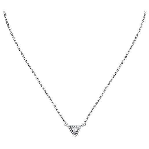 Morellato collana donna in acciaio, cristallo, zirconi, collezione trilliant - sawy02