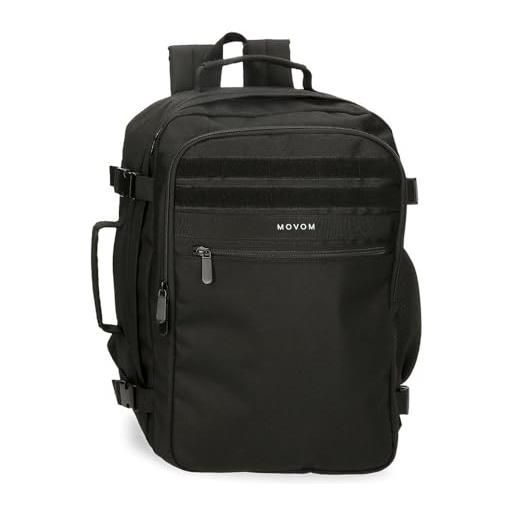 MOVOM foster bagagli - borsa messenger uomo, nero, taglia unica, zaino da cabina per laptop