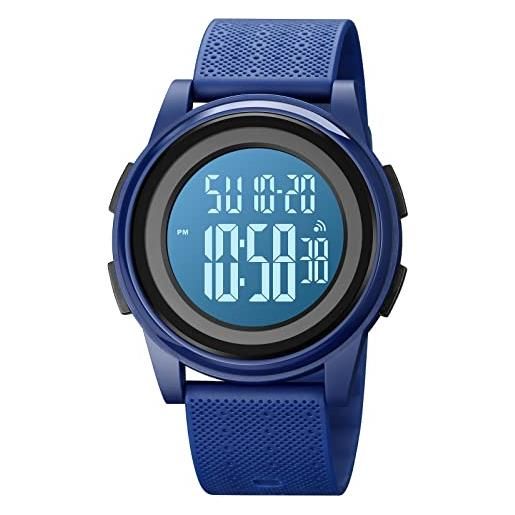 Orologio Unisex Sportivo Militare Analogico-Digitale – Multifunzione, Impermeabile 50m, Quadrante Grande, Colori Caramella - 3