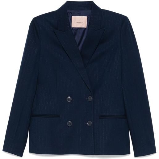 TWINSET blazer gessato - blu