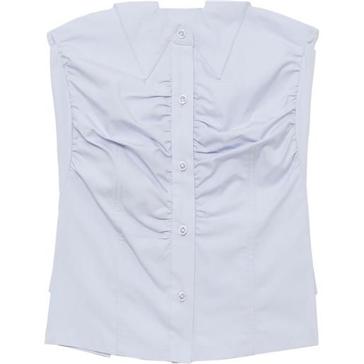 Low Classic top senza spalline - blu
