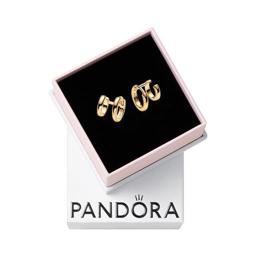 PANDORA essence bracciale rigido aperto placcato in oro 14k, 1