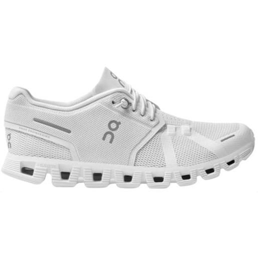 ON RUNNING scarpe cloud 5 donna all white