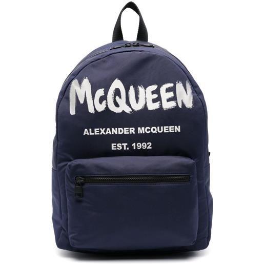 Alexander McQueen zaino metropolitan - blu