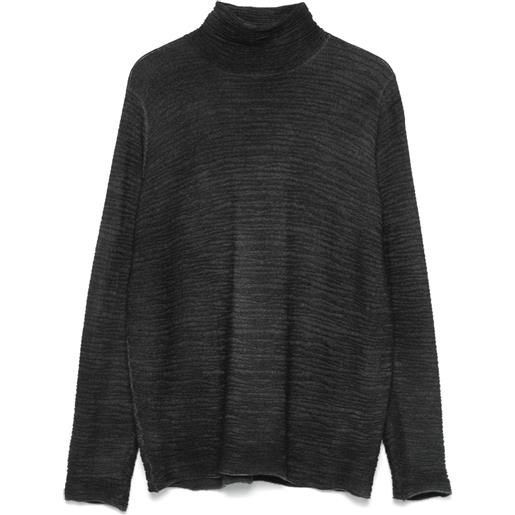 Avant Toi maglione a coste - nero