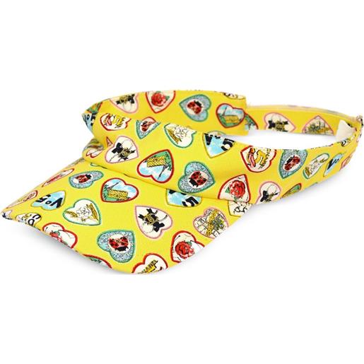 CHANEL Pre-Owned - visiera valentine anni '90-2000 - donna - cotone - taglia unica - giallo