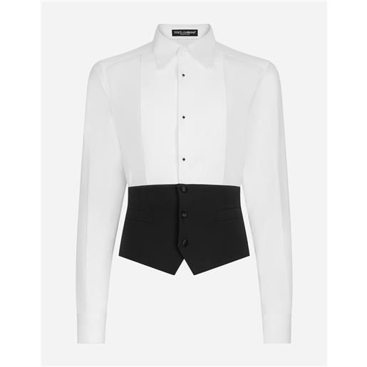 Dolce & Gabbana camicia tuxedo con parte inferiore gilet