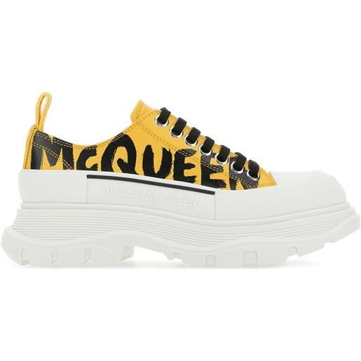 Alexander McQueen sneakers tread slick - giallo